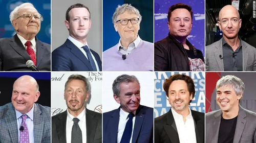 疫情期間，全球十大富豪財富翻了一番